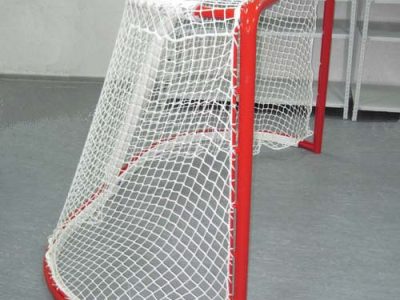 Сетка хоккейная безузловая 1.83х1.22х0.6/1.12 м, (белая), РБ