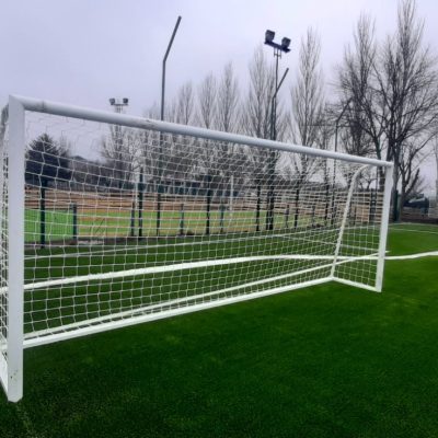 Сетка футбольная junior безузловая ячейка 100х100 мм (белая), РБ